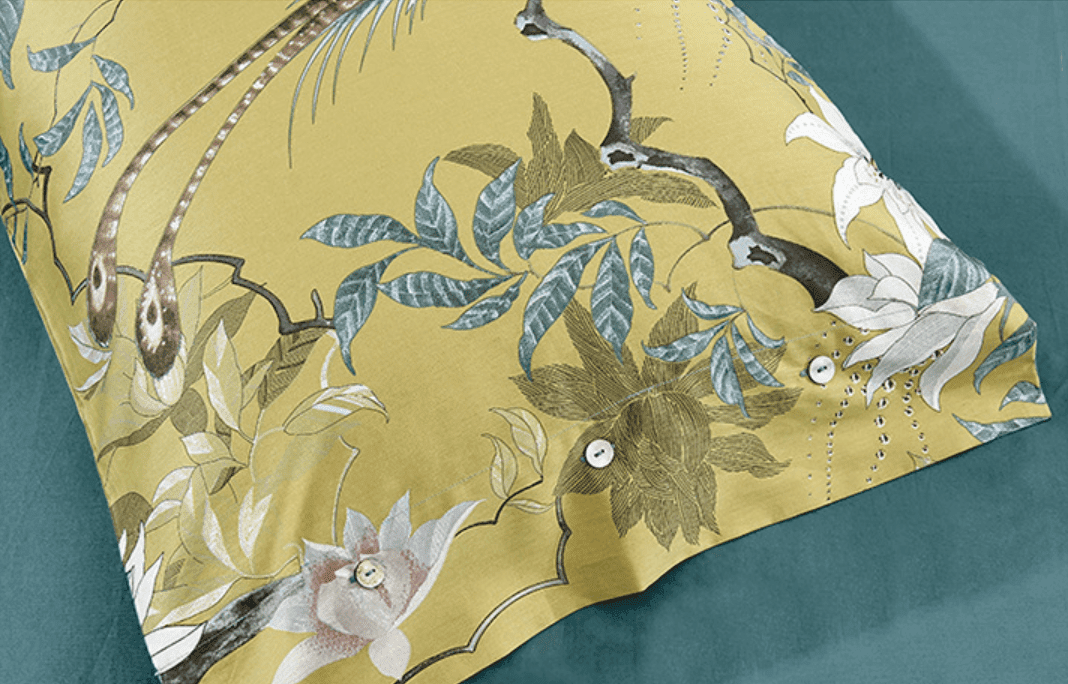 išskirtinis satino patalynės užvalkalų komplektas