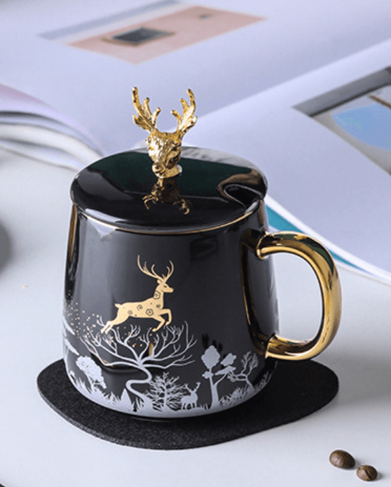 keramikinis puodelis juodas