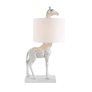 Stalo šviestuvas „Žirafa“ su baltu gaubtu