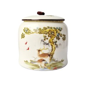 dekoruotas keraminis indas biriems produktams