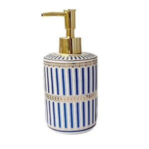 Keraminis dozatorius dryžuotais ornamentais