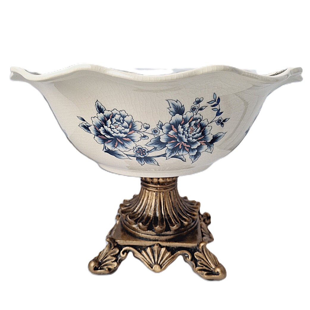 vaisių vaza šoninis vaizdas